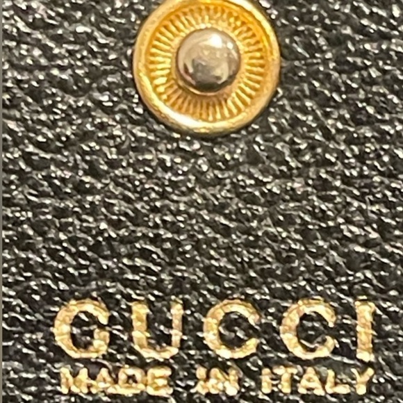 GUCCI Bamboo Suede and Leather Wallet - Picture 8 of 9